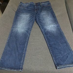 38x32 American Eagle original straight jeans in dark wash